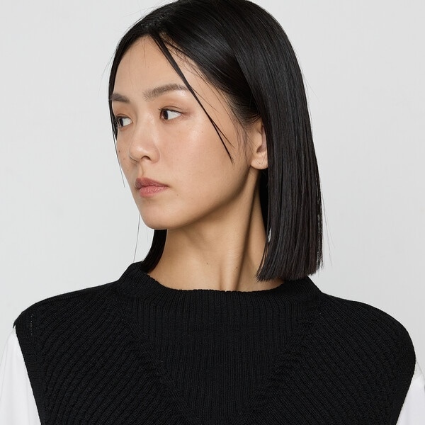 ギャバジン K．T（Gabardine K．T）/〔 +サイズ 〕 ダイヤ柄 ニット