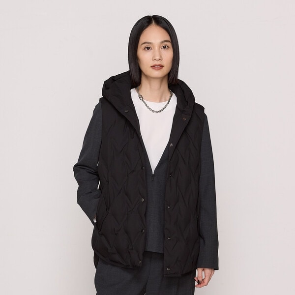 ギャバジン K．T（Gabardine K．T）/〔 +サイズ 〕 ダウン ジレ