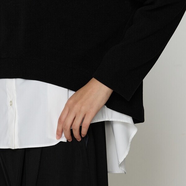 ギャバジン K．T（Gabardine K．T）/ニットコール レイヤードセーター