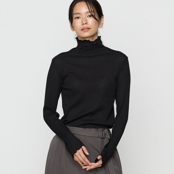 ギャバジン K．T（Gabardine K．T）/シアーストライプジャージ カットソー