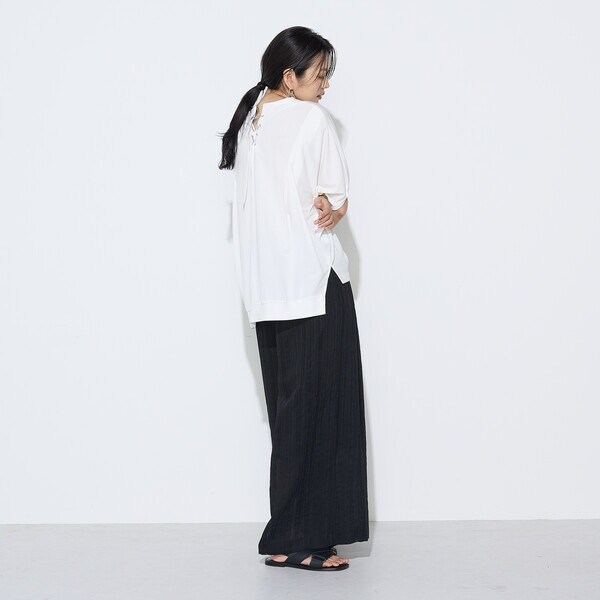 ギャバジン K．T（Gabardine K．T）/ジャカードボーダー タックワイドパンツ_13
