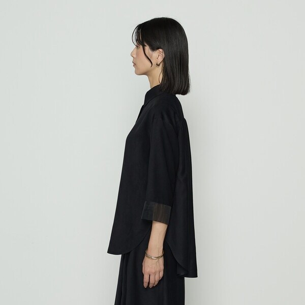 ギャバジン K．T（Gabardine K．T）/ポリスエード タンクトップ付きブラウス