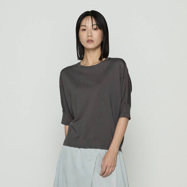 ギャバジン K．T（Gabardine K．T）/〔 +サイズ 〕 リヨセル天竺 ゆったりニットソー