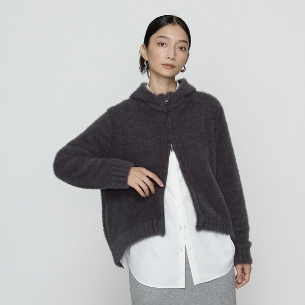 ギャバジン K．T（Gabardine K．T）/〔 +サイズ 〕 マイクロナイロンフェザーヤーン パーカ