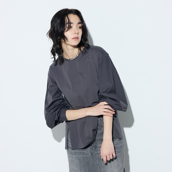 ギャバジン K．T（Gabardine K．T）/80ポンチ 袖パフカットソー