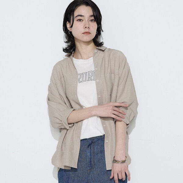 ギャバジン K．T（Gabardine K．T）/オトナシャンブレー たっぷりシャツ
