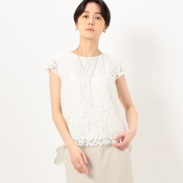 K．T キヨコ タカセ（K．T KIYOKO TAKASE）/フラワーリバーレース ブラウス