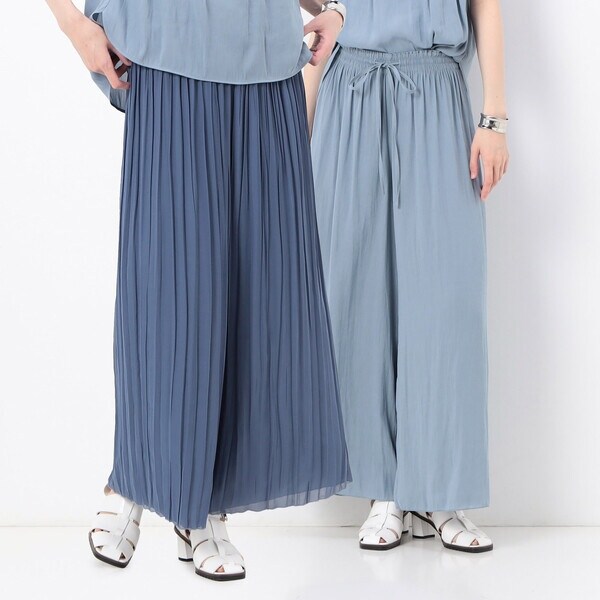 セットアップ対応/リバーシブル】スプリットジョーゼット シフォンパンツ セットアップ対応/リバーシブル】スプリットジョーゼット