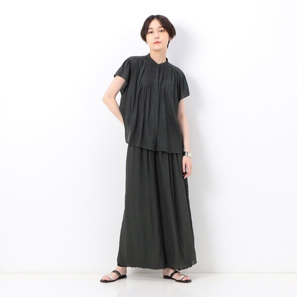 セットアップ対応/リバーシブル】スプリットジョーゼット シフォンパンツ セットアップ対応/リバーシブル】スプリットジョーゼット