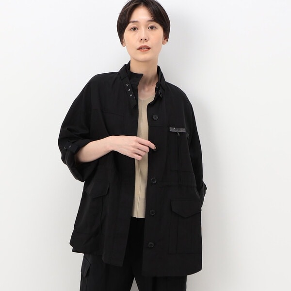 K．T キヨコ タカセ（K．T KIYOKO TAKASE）/リヨセル／コットンニドム ミリタリ?シャツブルゾンの通販は