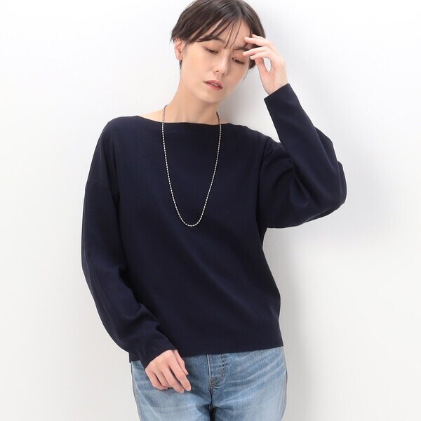 K．T キヨコ タカセ（K．T KIYOKO TAKASE）/ハイブリッドストレッチヤーン ボートネックプルオーバーの通販は 14,520円