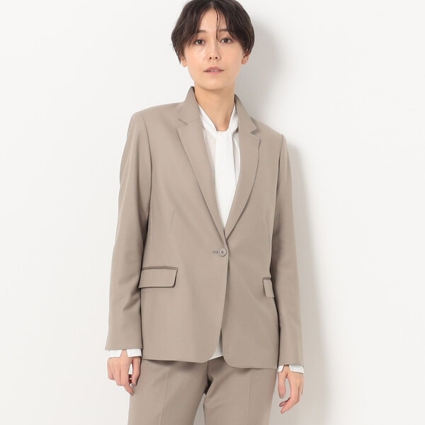 K．T キヨコ タカセ（K．T KIYOKO TAKASE）/２ＷＡＹストレッチフラノ スタンドテーラードジャケット_1