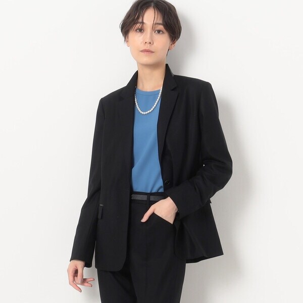 K．T キヨコ タカセ（K．T KIYOKO TAKASE）/〔 Sサイズ 〕 ２ＷＡＹストレッチフラノ スタンドテーラードジャケット_1