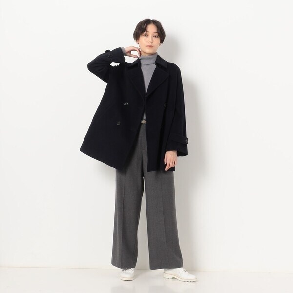 キヨコタカセ K.T KIYOKO TAKASE アンゴラ混 ウール コート K.T キヨコ  