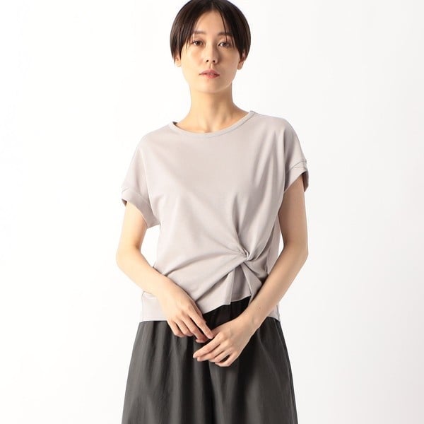 K．T キヨコ タカセ（K．T KIYOKO TAKASE）/【 一部WEB限定カラー 】コットン強撚ポンチ デザインタックシャツ