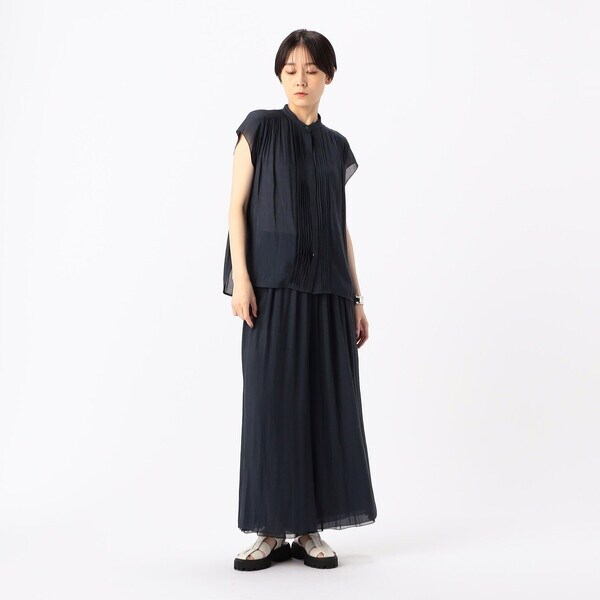 K．T キヨコ タカセ（K．T KIYOKO TAKASE）/【セットアップ対応/リバーシブル】スプリットジョーゼット シフォンパンツ_13