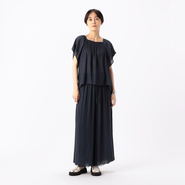 K．T キヨコ タカセ（K．T KIYOKO TAKASE）/【セットアップ対応/リバーシブル】スプリットジョーゼット シフォンパンツ_14