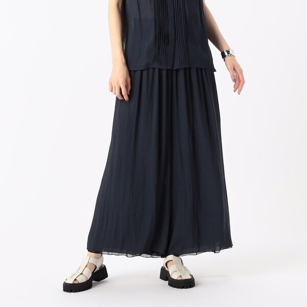 K．T キヨコ タカセ（K．T KIYOKO TAKASE）/【セットアップ対応/リバーシブル】スプリットジョーゼット シフォンパンツ_19