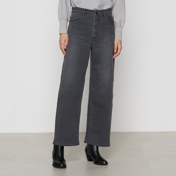 K．T キヨコ タカセ（K．T KIYOKO TAKASE）/〔 TALLサイズ 〕 ハイブリットストレッチ ワイドデニムパンツ