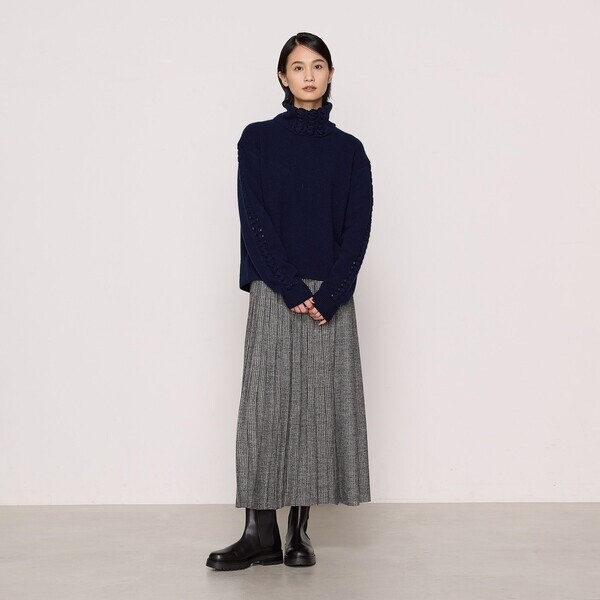 K．T キヨコ タカセ（K．T KIYOKO TAKASE）/片畦編み、天竺編み アンゴラ混ニットプルオーバーの通販は