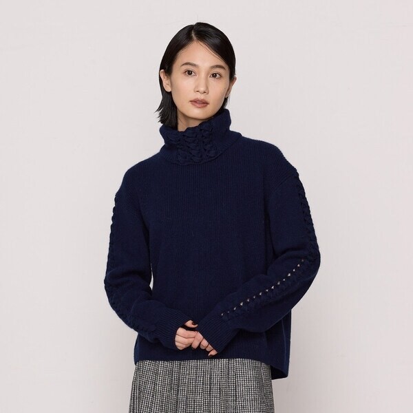 K．T キヨコ タカセ（K．T KIYOKO TAKASE）/片畦編み、天竺編み アンゴラ混ニットプルオーバーの通販は