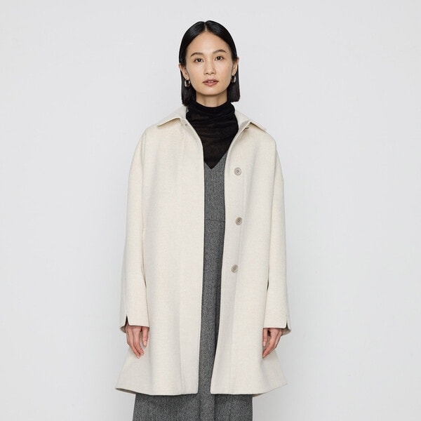 K．T キヨコ タカセ（K．T KIYOKO TAKASE）/〔 TALLサイズ 〕 アンゴラウール スタンドステンカラーコート