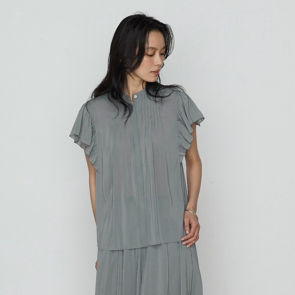 K．T キヨコ タカセ（K．T KIYOKO TAKASE）/【セットアップ対応】シャンブレーカッセン ブラウス