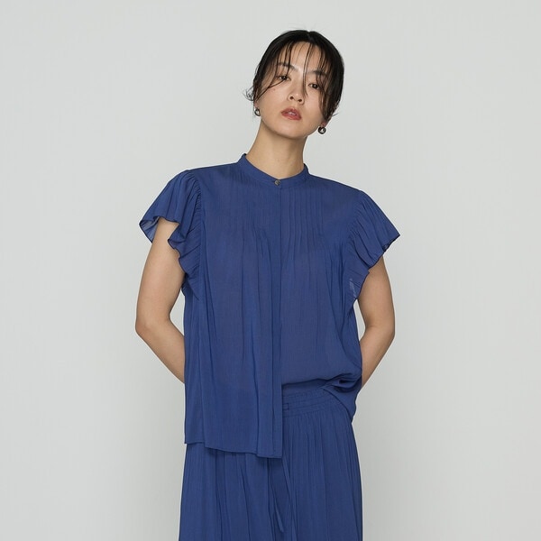 K．T キヨコ タカセ（K．T KIYOKO TAKASE）/【セットアップ対応】シャンブレーカッセン ブラウス