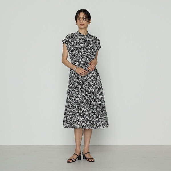 K．T キヨコ タカセ（K．T KIYOKO TAKASE）/キュプラコットンフラワープリント ドレス