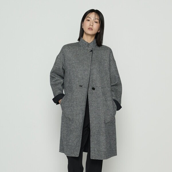 K．T キヨコ タカセ（K．T KIYOKO TAKASE）/〔 TALLサイズ 〕 ジーロンWフェイスアンチピリングリバーシブルコート