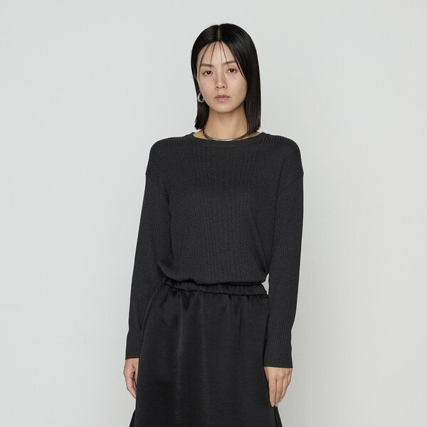 K．T キヨコ タカセ（K．T KIYOKO TAKASE）/シルクコットン ベーシックニットプルオーバー