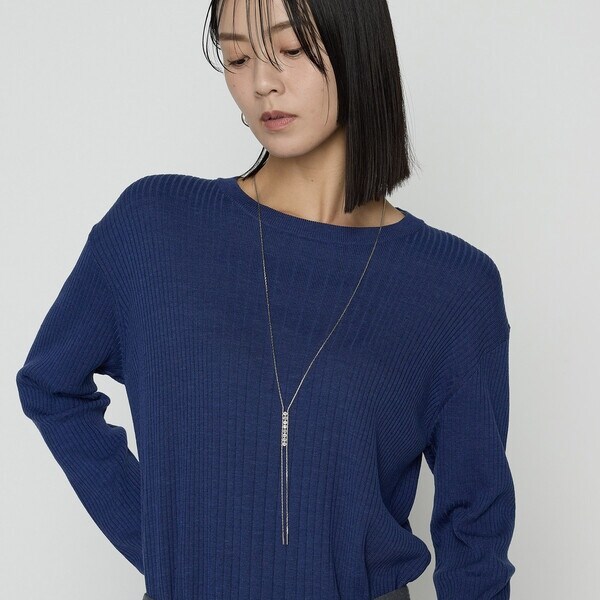 K．T キヨコ タカセ（K．T KIYOKO TAKASE）/シルクコットン ベーシックニットプルオーバー_12