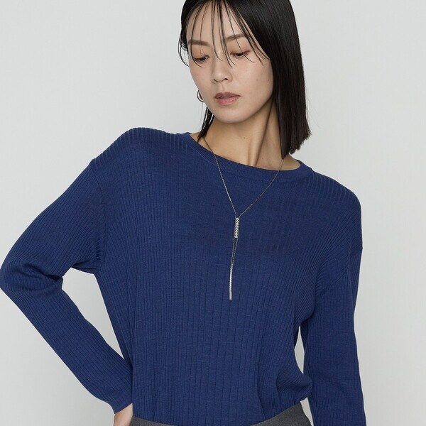 K．T キヨコ タカセ（K．T KIYOKO TAKASE）/シルクコットン ベーシックニットプルオーバー_14