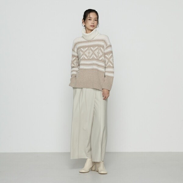 K．T キヨコ タカセ（K．T KIYOKO TAKASE）/ジャカード編み スヌード