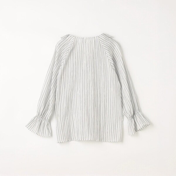 K．T キヨコ タカセ（K．T KIYOKO TAKASE）/シワ加工ストライプ ラッフルシャツブラウス_16