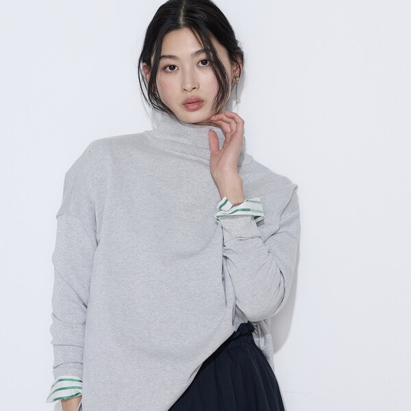 【NEW】K．T キヨコ タカセ（K．T KIYOKO TAKASE）/天竺編み ファインラメニットプルオーバー