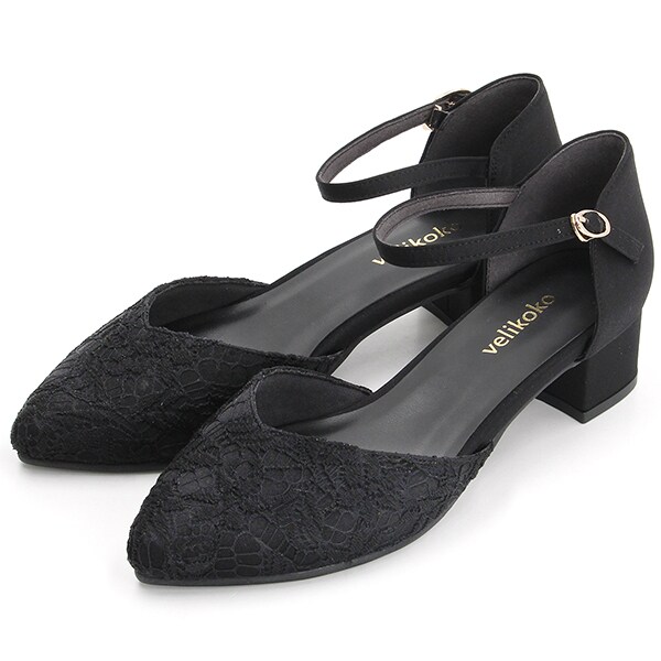 velikoko(ヴェリココ）（velikoko）/NEW！ストラップセパレートパンプス(4．0cmヒール)[19．5~27cm]ラクチンきれいシューズ