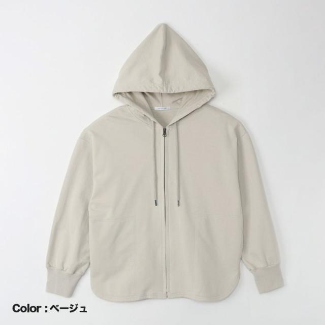 アートワークブルー（ART WORK BLUE）/ART WORK BLUE / パフスリーブシャツテールパーカーの通販は