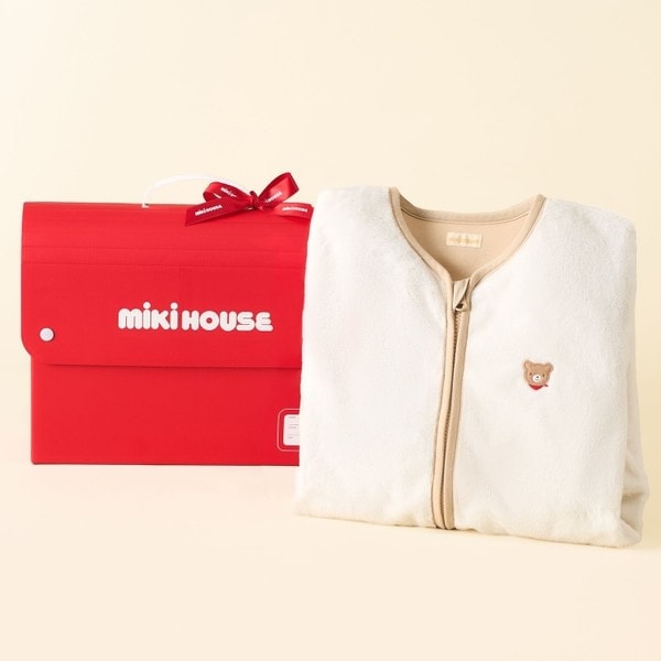 ミキハウス（miki HOUSE）/マイクロファー素材 スリーパー ギフトセット【BOX付き】