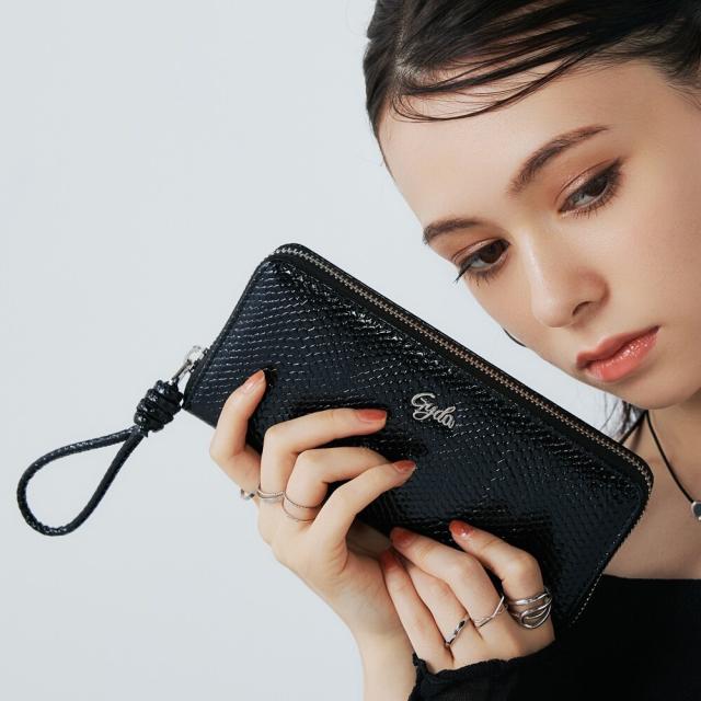 ジェイダ（GYDA）/GYDA (ジェイダ) PYTHON EMBOSS ラウンド 長財布 GY−W361