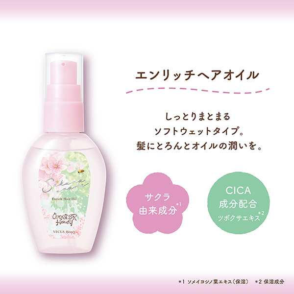 ベキュアハニーヘアオイルサクラウララ2個 - トリートメント