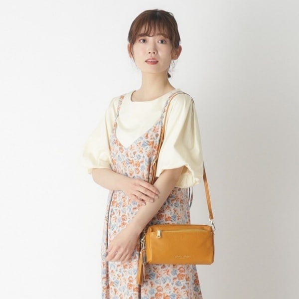 ローラ アシュレイ（LAURA ASHLEY）/【ベルト長さ調節可】レザージップ