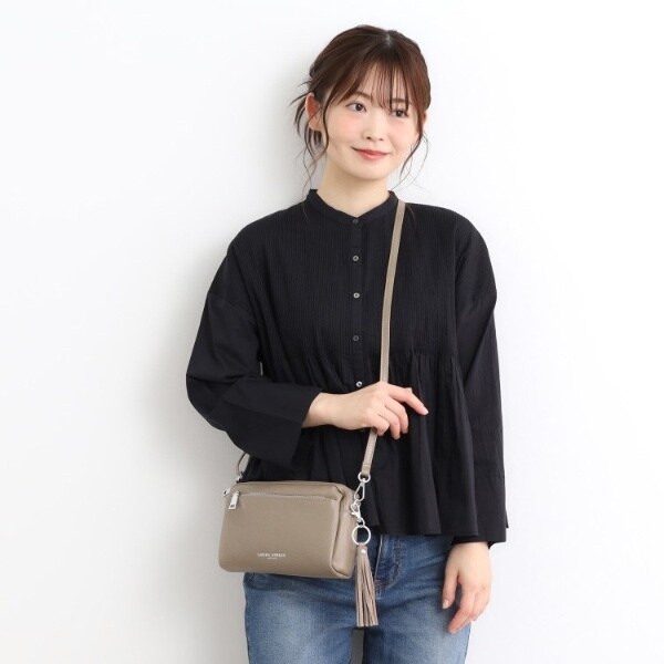 ローラ アシュレイ（LAURA ASHLEY）/【ベルト長さ調節可】レザージップ