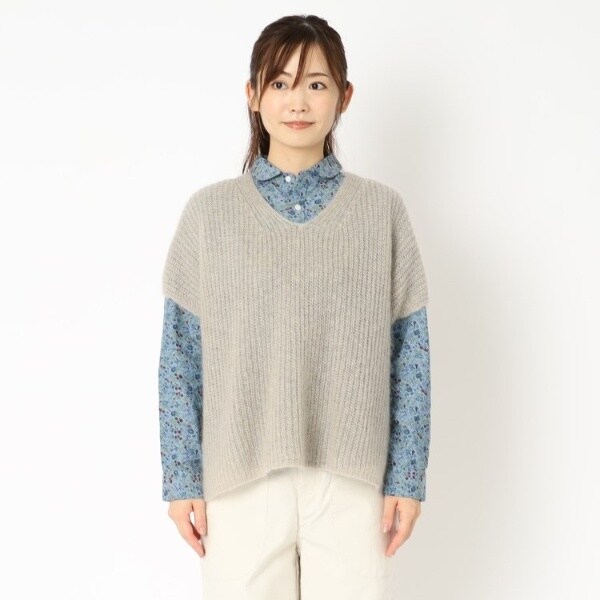ローラ アシュレイ（LAURA ASHLEY）/【日本製太田ニット】キッドモヘヤベスト_3
