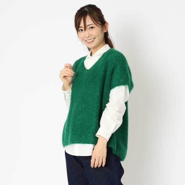 ローラ アシュレイ（LAURA ASHLEY）/【日本製太田ニット】キッドモヘヤベスト_11
