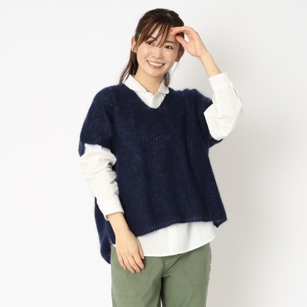 ローラ アシュレイ（LAURA ASHLEY）/【日本製太田ニット】キッドモヘヤベスト_15