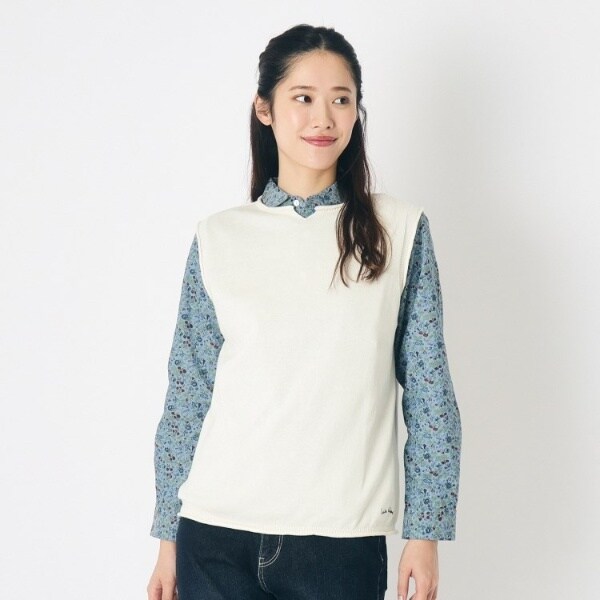 ローラ アシュレイ（LAURA ASHLEY）/【日本製】コットン コンパクトヤーン ベスト_1