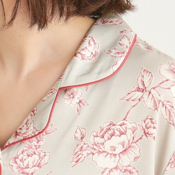 フラワー七分袖パジャマ （ルームウェア）｜LAURA ASHLEY / ローラ