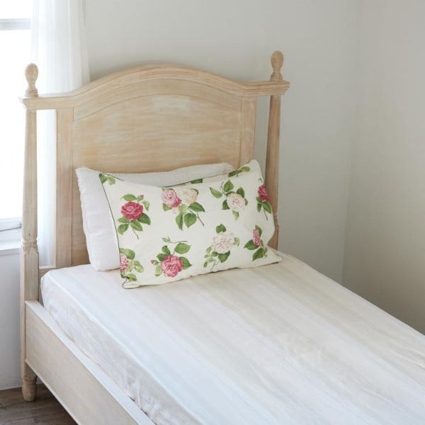 ローラ アシュレイ（LAURA ASHLEY）/【シングル】カミール柄 ストライプマットレスカバー