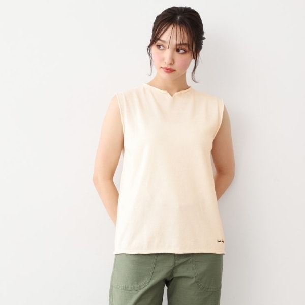 ローラ アシュレイ（LAURA ASHLEY）/【カラー追加！日本製／ワンマイルウエア】コツトン コンパクトヤーン ベスト_1